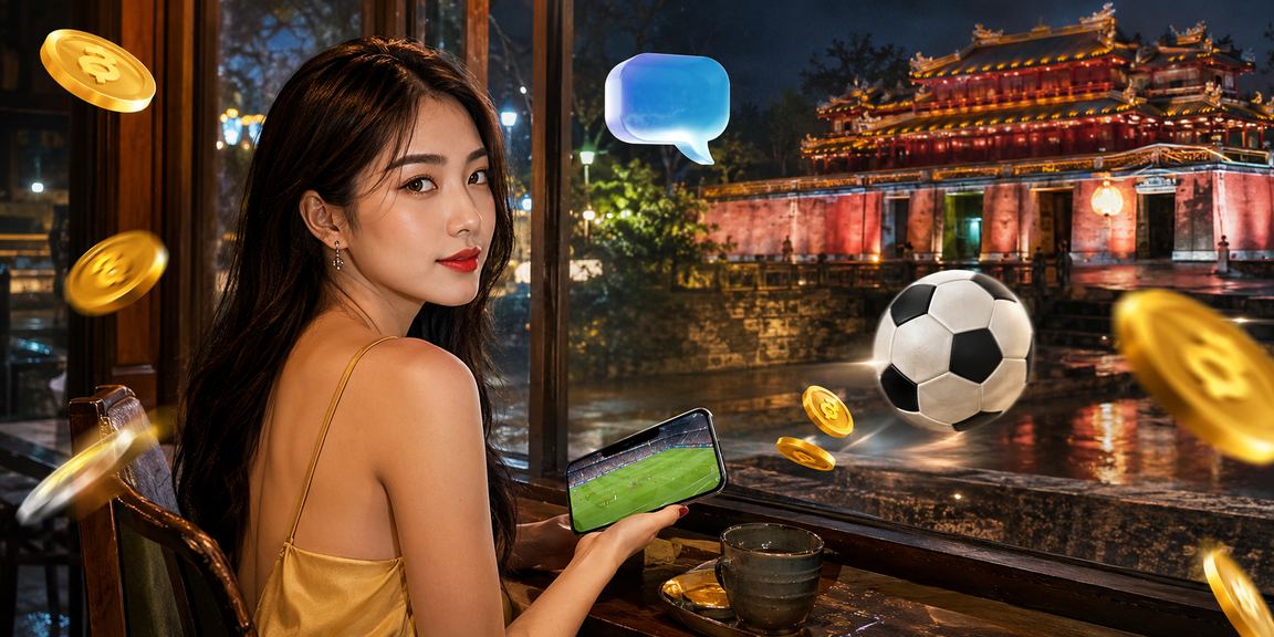 Người dùng tại Huế theo dõi kèo thể thao và kiểm tra tài khoản betmiga bên cà phê